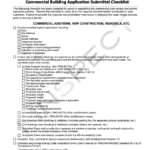 Commercial Building Permit Submittal Checklist